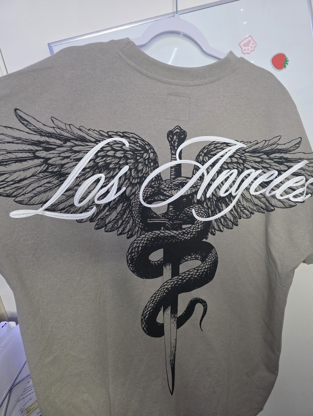 Gothic Grunge Los Angeles Winged Serpent Tee Shirt Medium